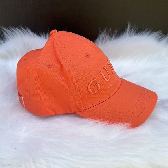 New GUESS Orange Logo Hat